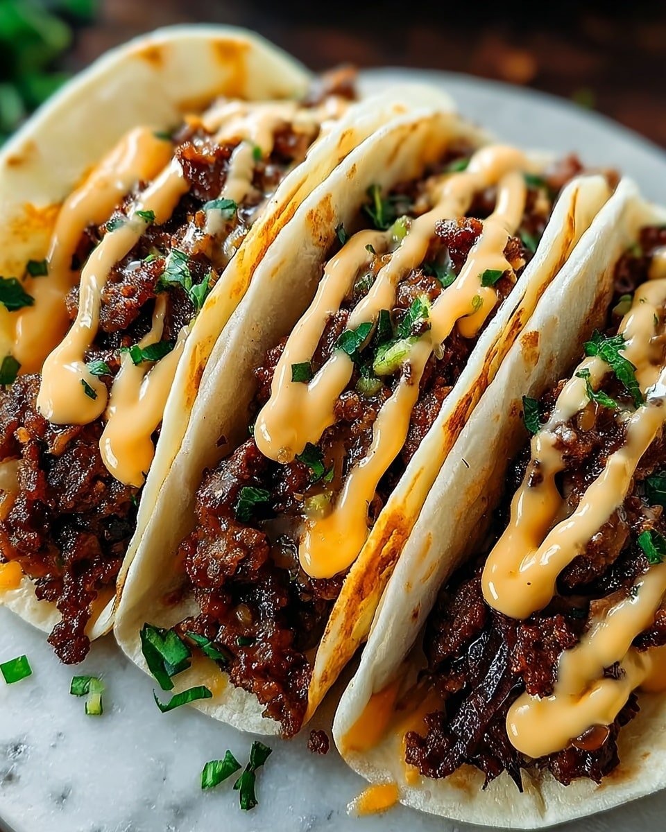 Garlic Butter Honey BBQ Beef Tacos Recipe — image 2
